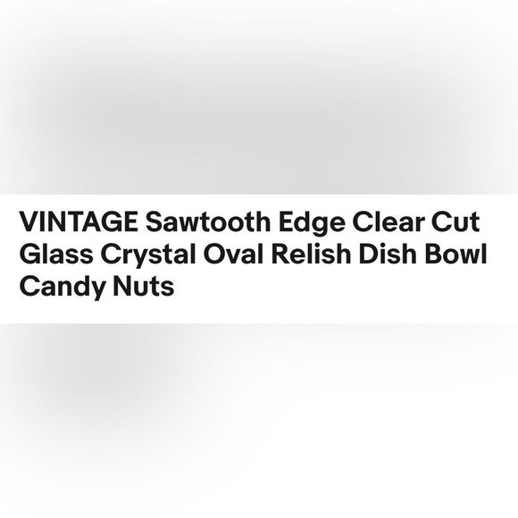 24% Lead Clear Vintage Cut Glass Serving Dish Bowl Saw Tooth Scalloped Edge - Picture 14 of 14